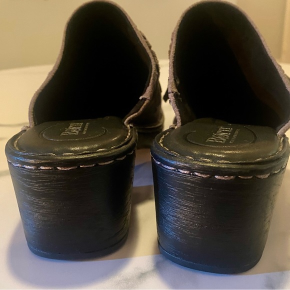 Born Harmony Fringed Leather Clog - Size 10 - Picture 7 of 7